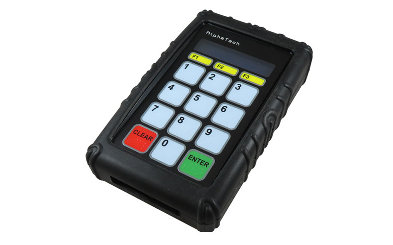 Black school lunch keypad protective cover