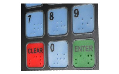 Cafeteria Keypads with Braille Numbers