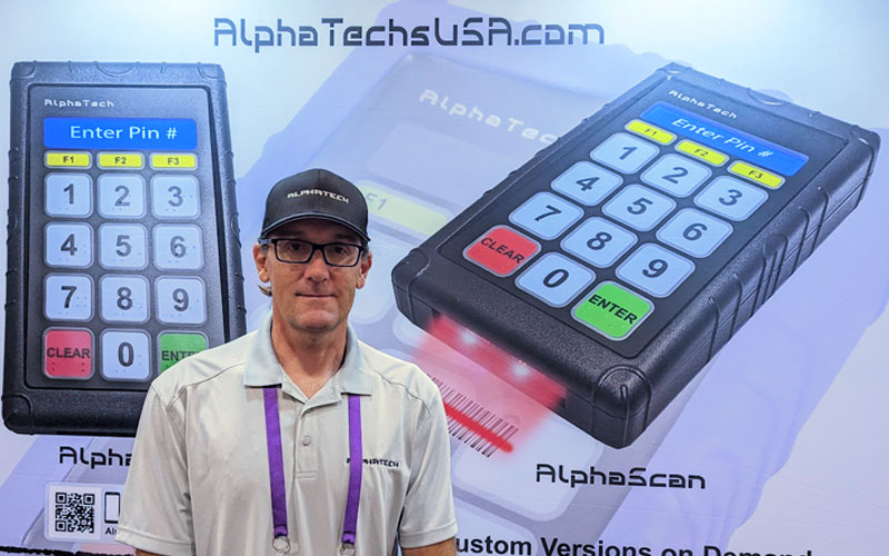 Alphatechs USA 's CEO and cafeteria Pin Pads