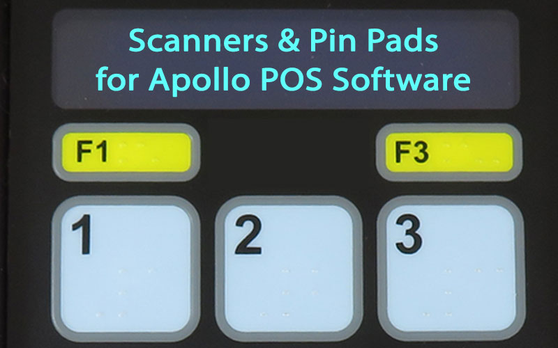 Compatible scanners and pin pads for Apollo