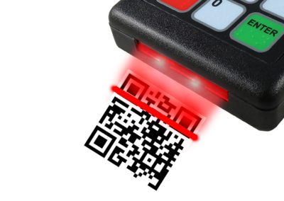 Cafeteria Pin Pad with QR Barcode Reader