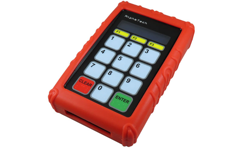 Red Cafeteria Keypad Protective Cover Red school lunch keypad protective cover