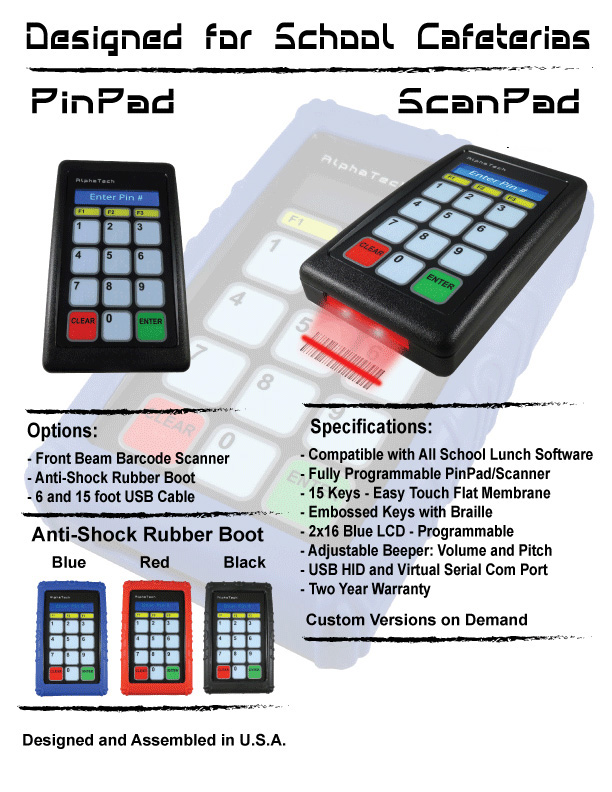 SchoolCafeteriaKeypadModels School Cafeteria Keypad Models