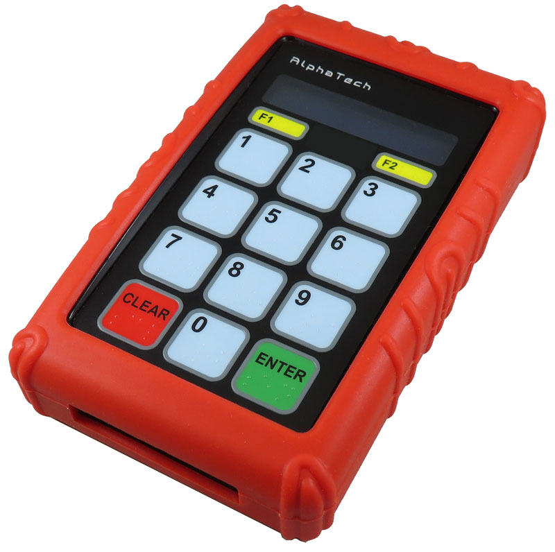 School Cafeteria Pin Pad with red cover 