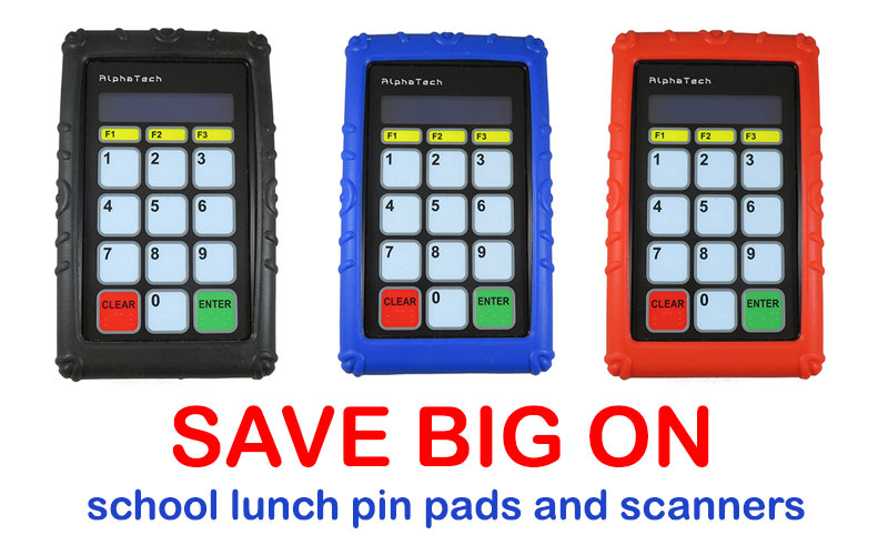 SaveBigSchoolLunchPinPadsScanners Save Big on School Lunch Pin Pads and Scanners