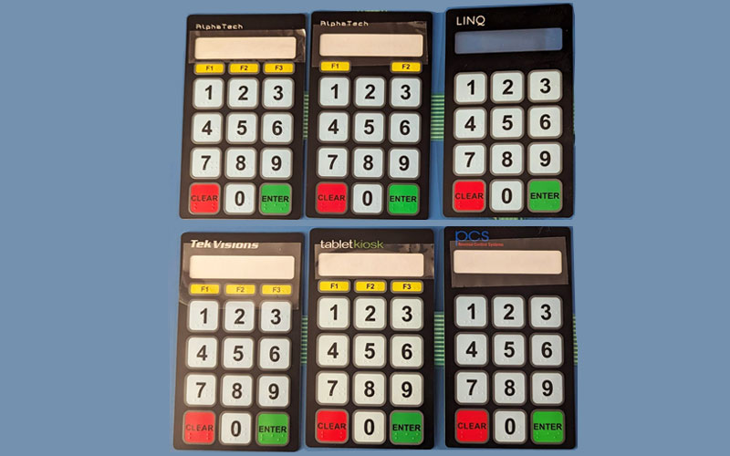 custom pin pad membranes